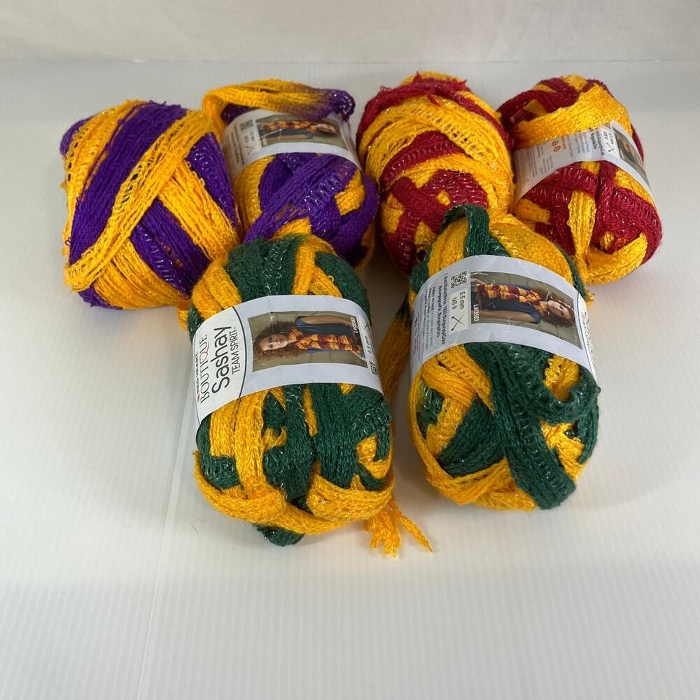 NWT Red Heart Multicolor Boutique Sashay Team Spirit Super Yarn